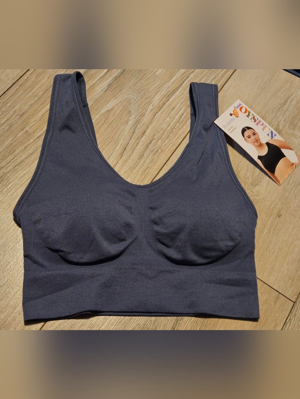 NWT Joyspun Comfy Bra Blue Wirefree Bralette S